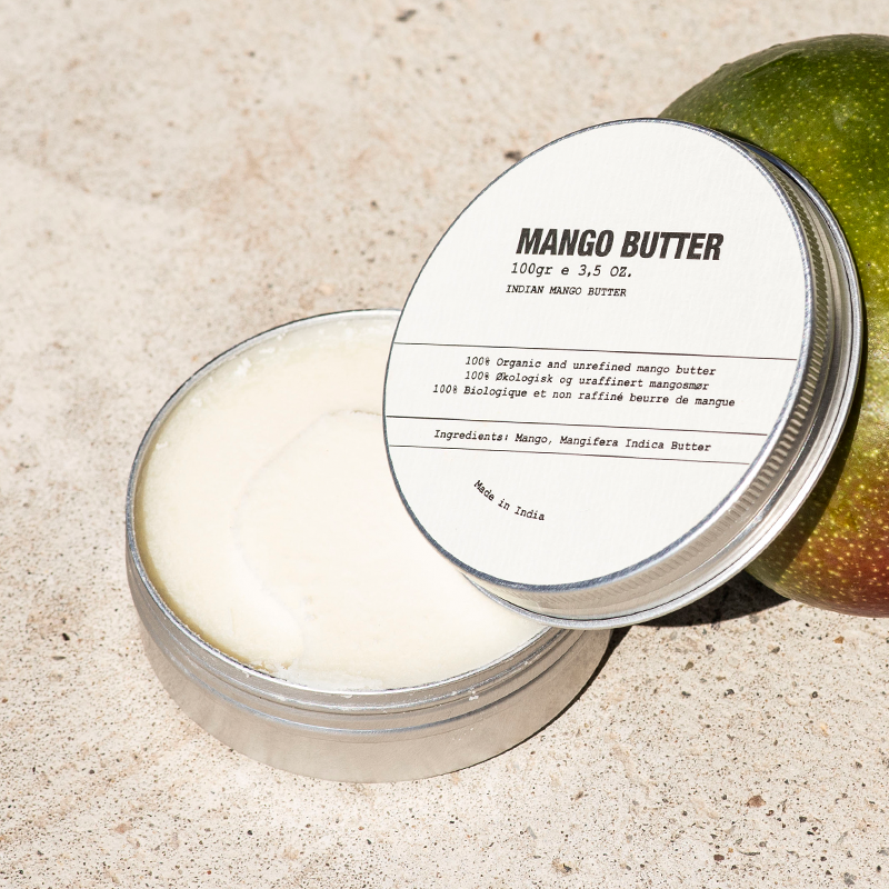 Open can, mango butter texture
