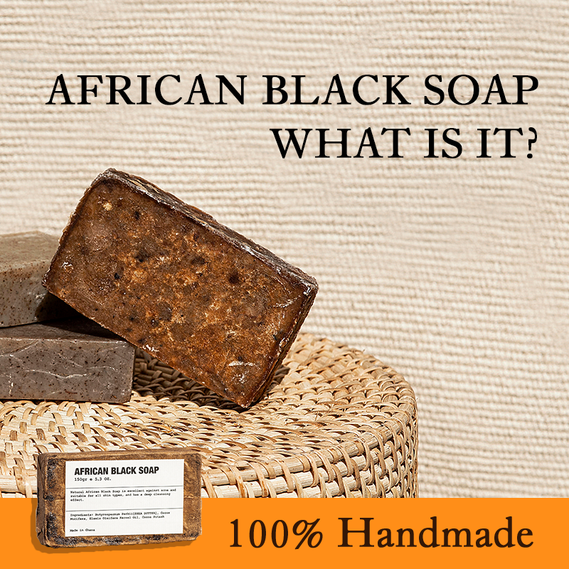 100% handmade Afrikaanse zwarte zeep.